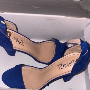 Women’s blue high heels